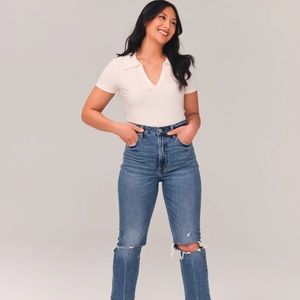 Abercrombie & Fitch Ultra High Rise Straight Jean